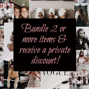 Create a bundle & SAVE!
